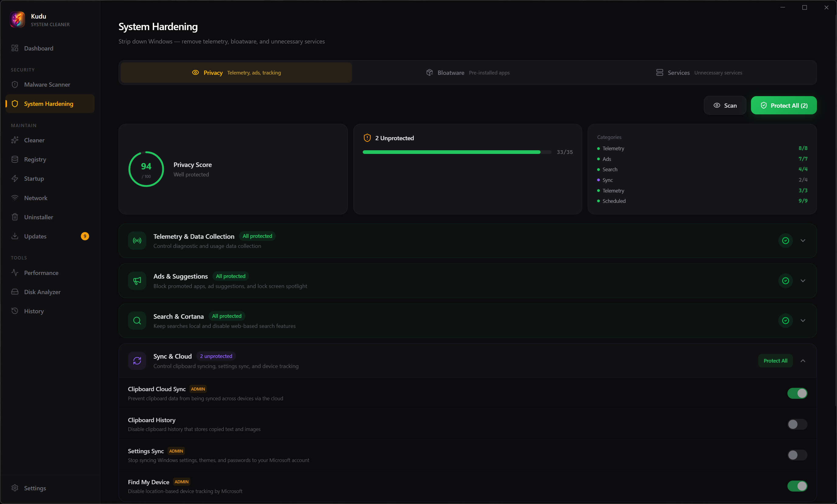 Kudu — Free System Cleaner gallery image