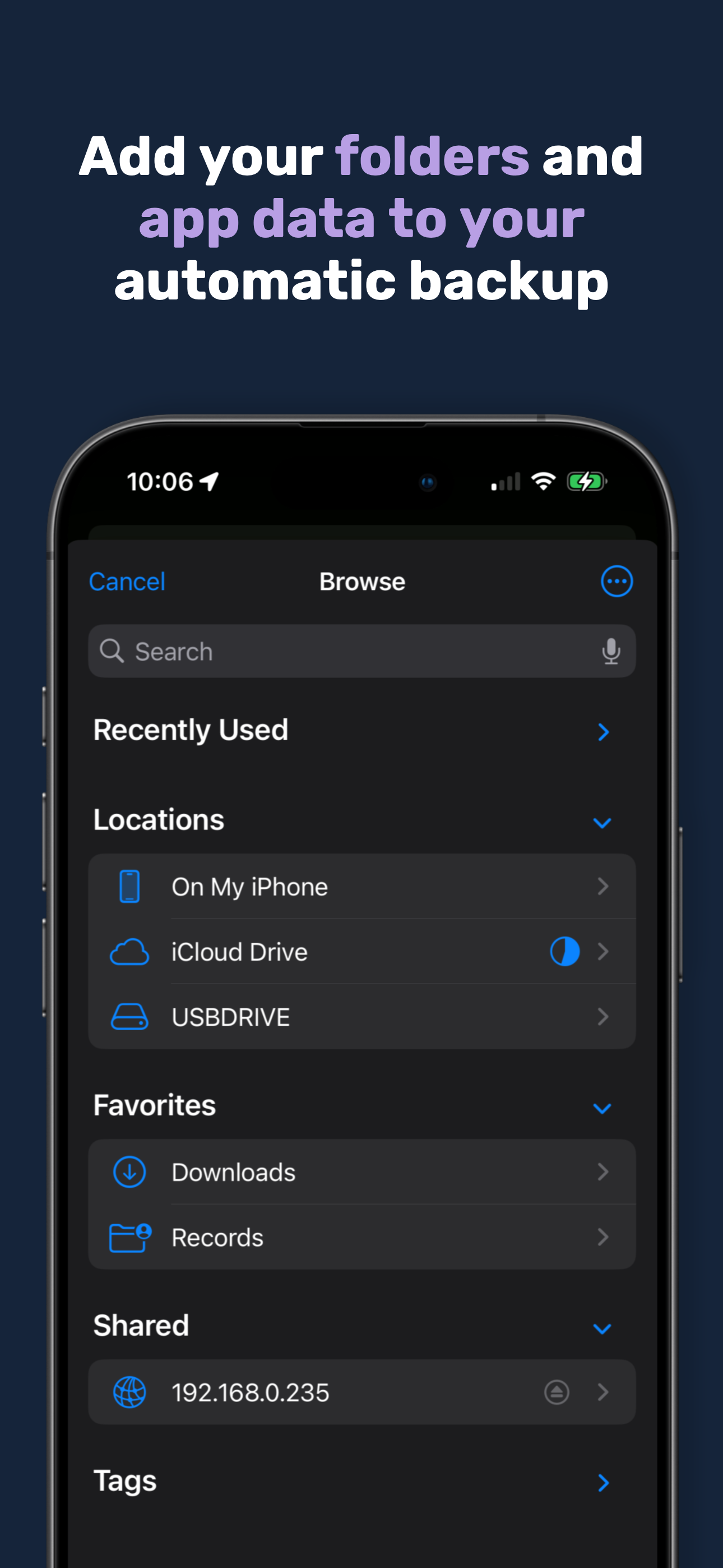 Média Parachute Backup Mobile 2