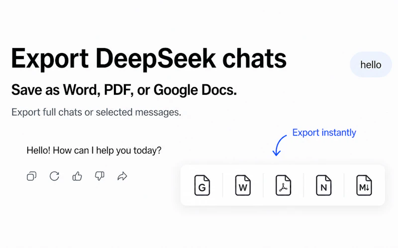 Chat Exporter for DeepSeek screenshot 2