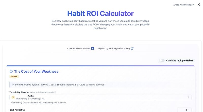 Habit ROI Calculator logo