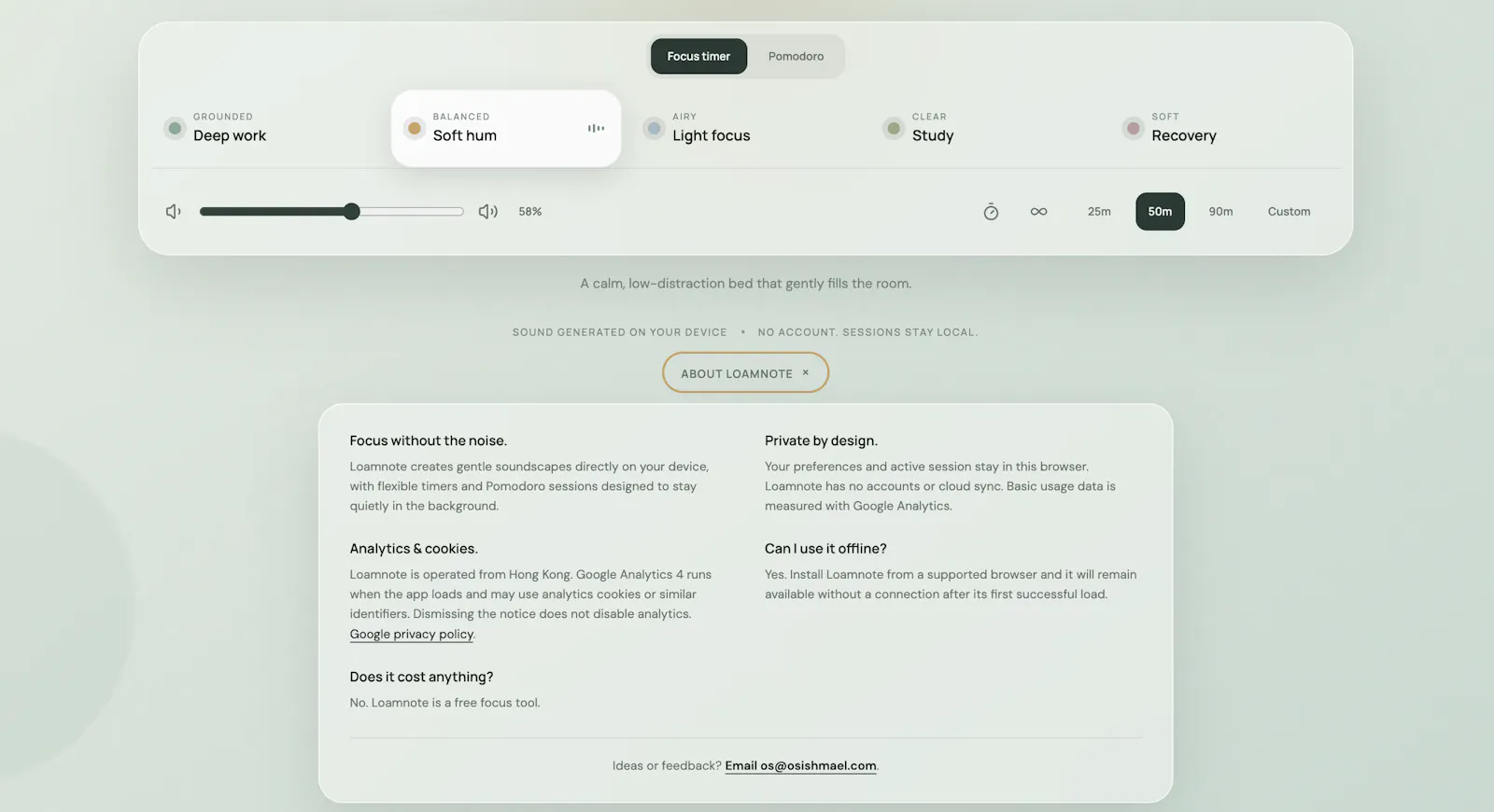 Loamnote screenshot 3
