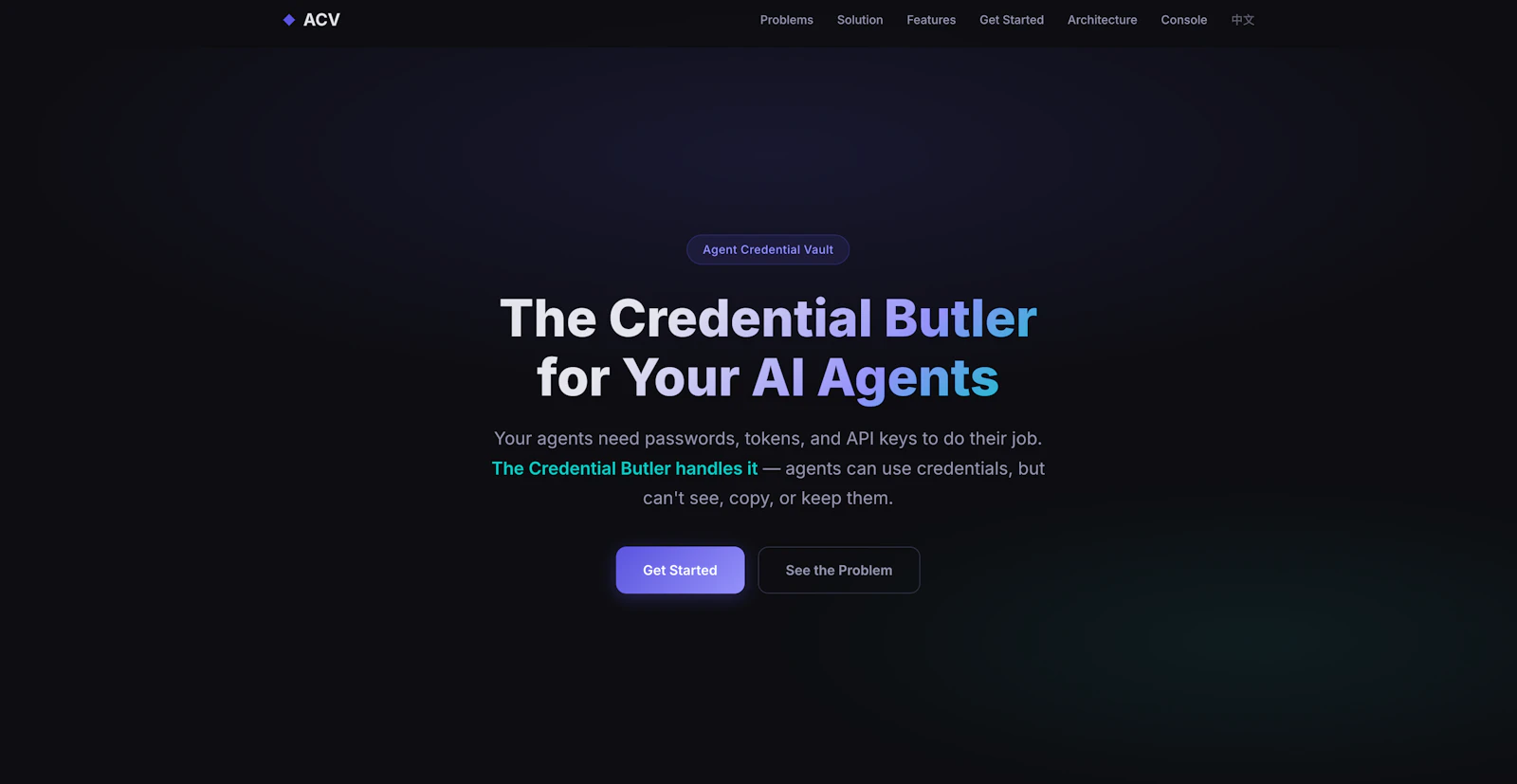 Agent Credential Vault screenshot 1