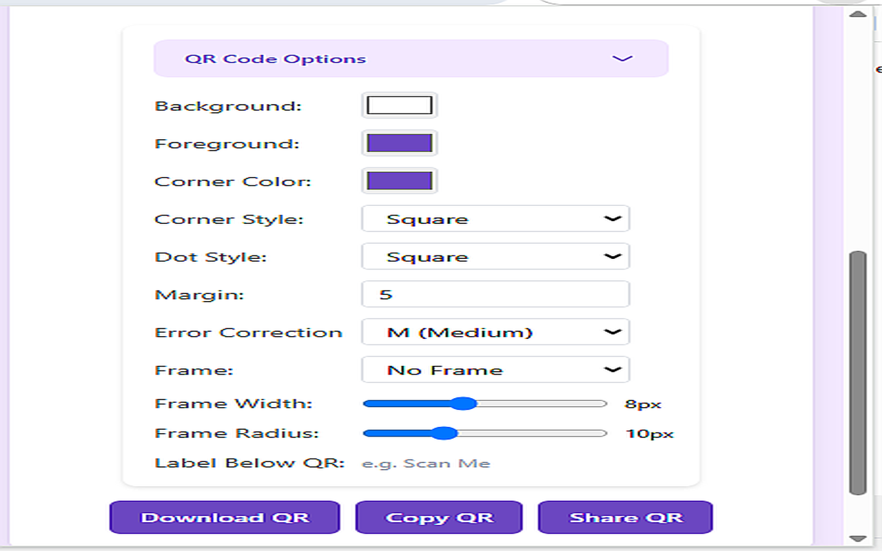 Media Kod QR Magic - Menjana kod QR untuk URL, WiFi, VCard, dan teks 3