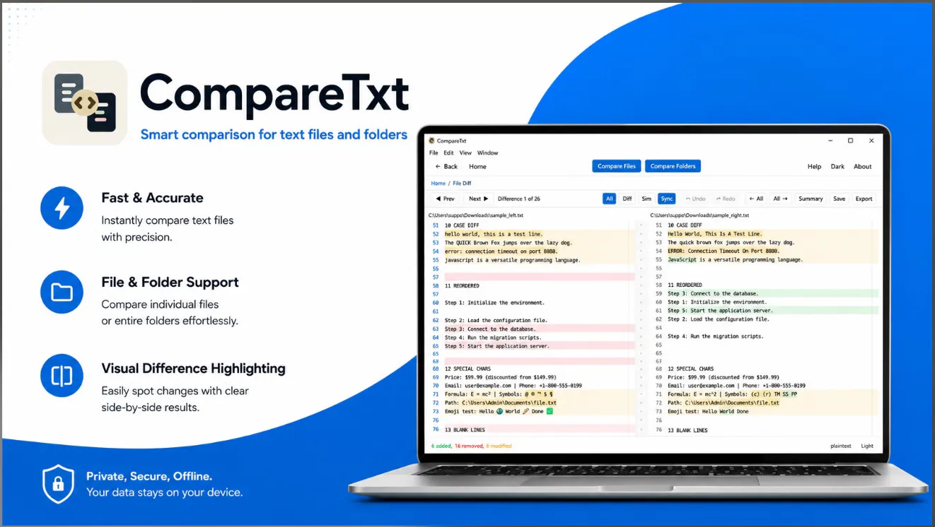 CompareTxt gallery image