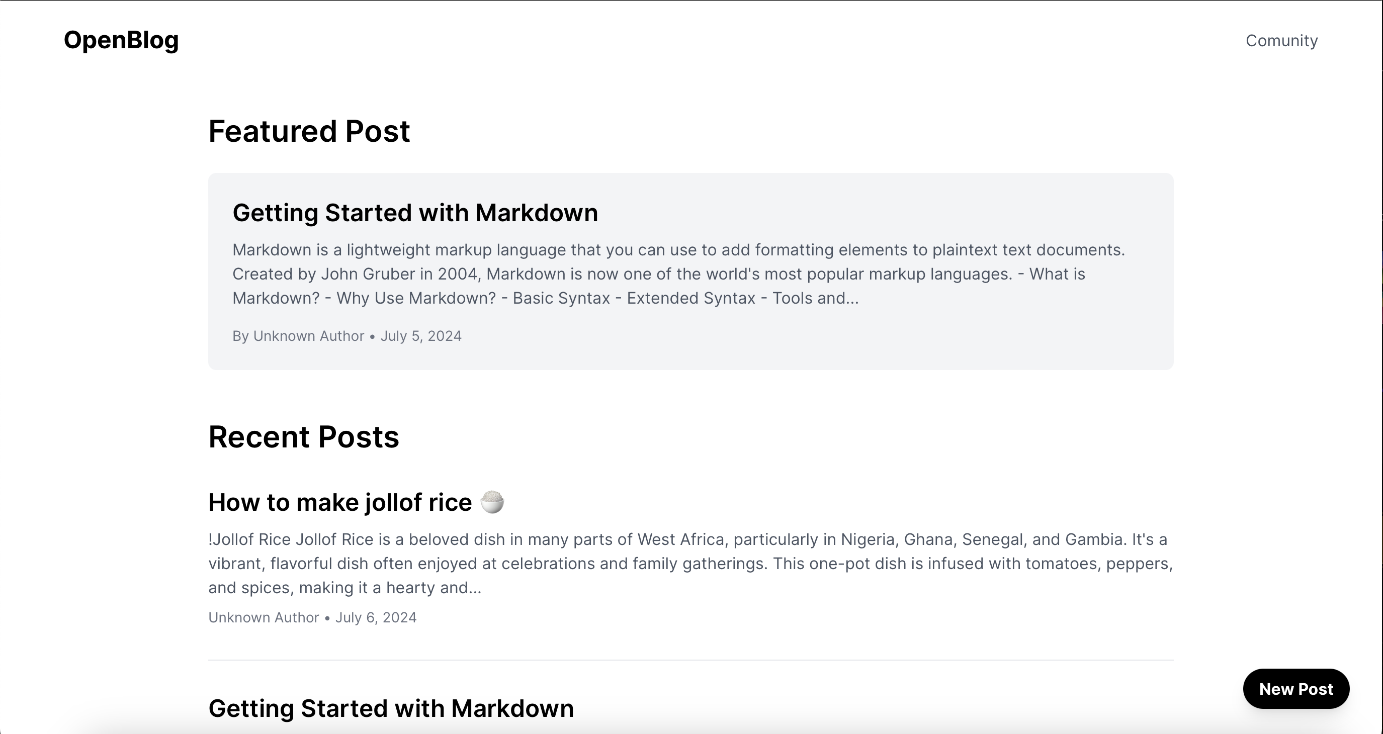 OpenBlog - Simple blogging for devs media 4