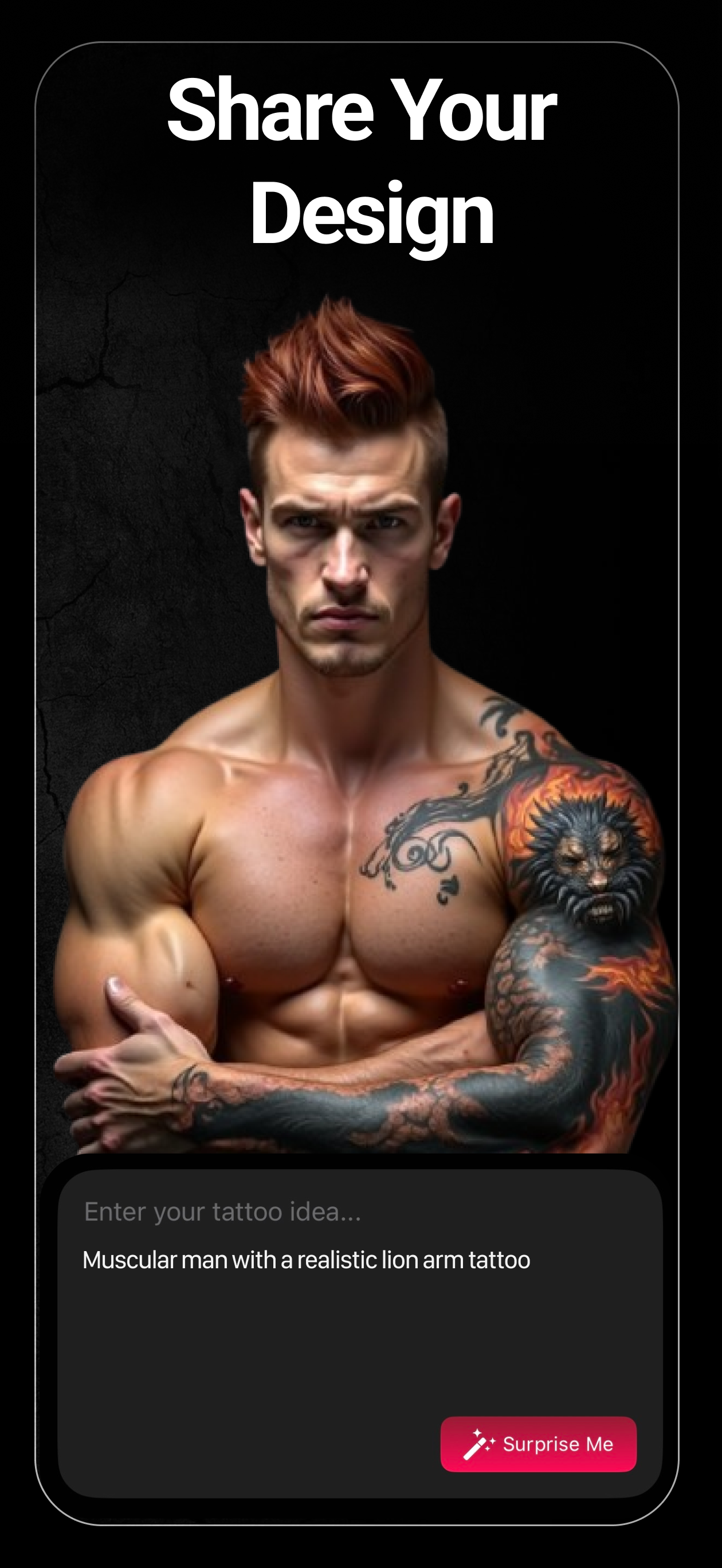 AI Tattoo Design: InkHunter - Screenshot 2 showing product features and functionality