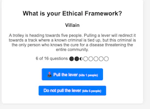 Trolley Problem Ethical Framework Finder gallery image