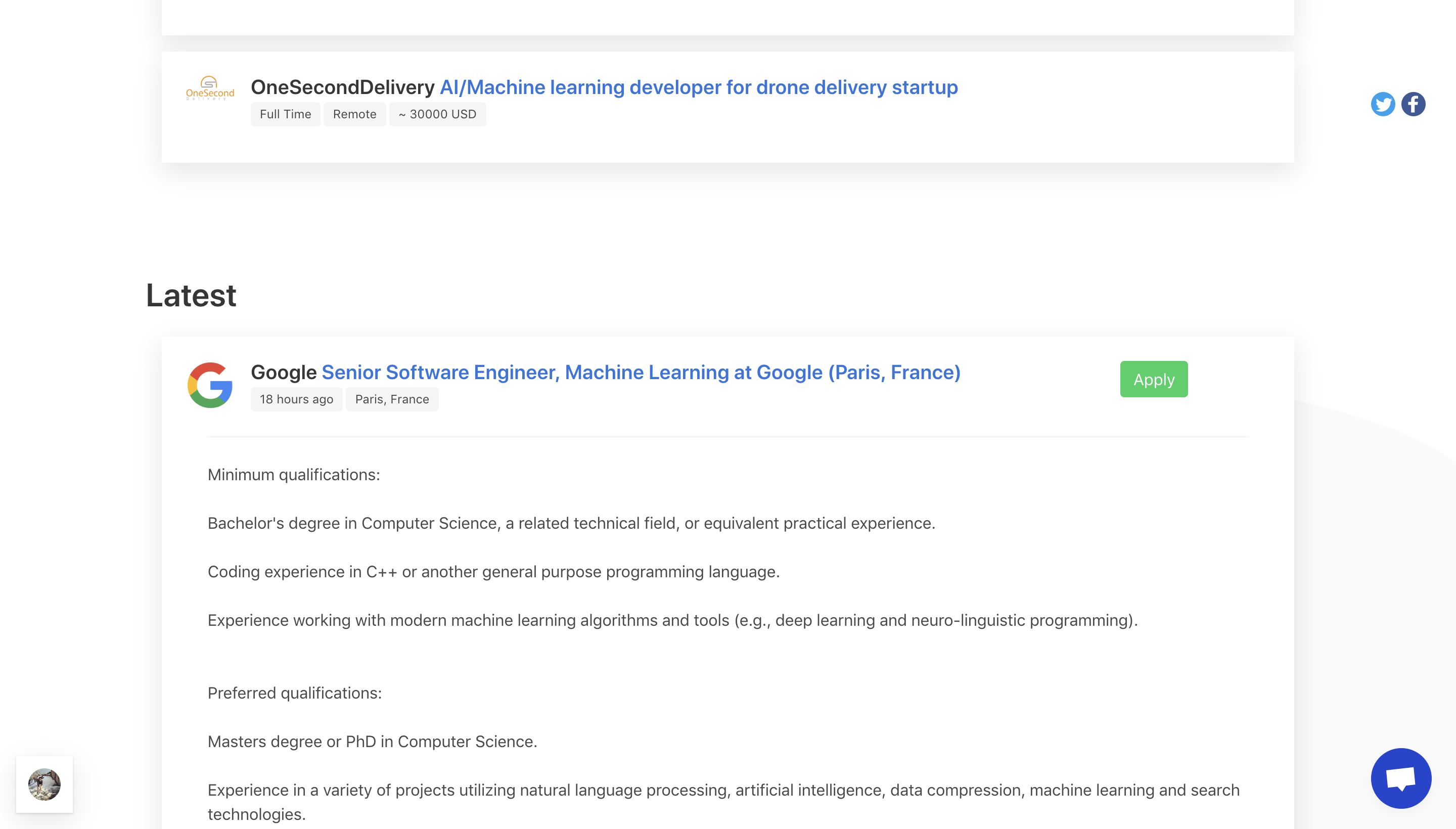 Machine Learning Jobs List gallery image