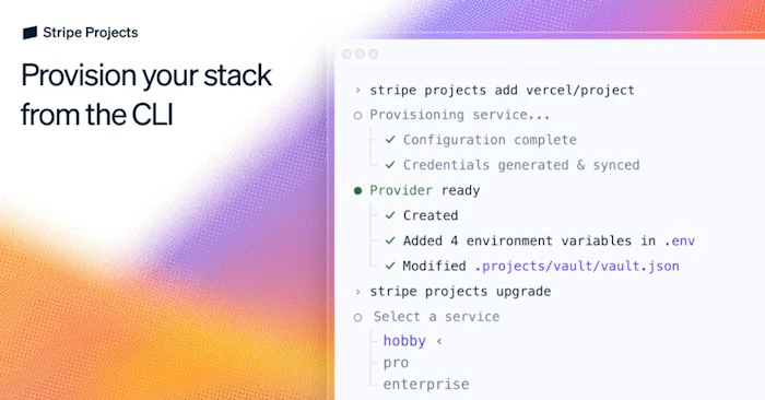 Stripe Projects产品图