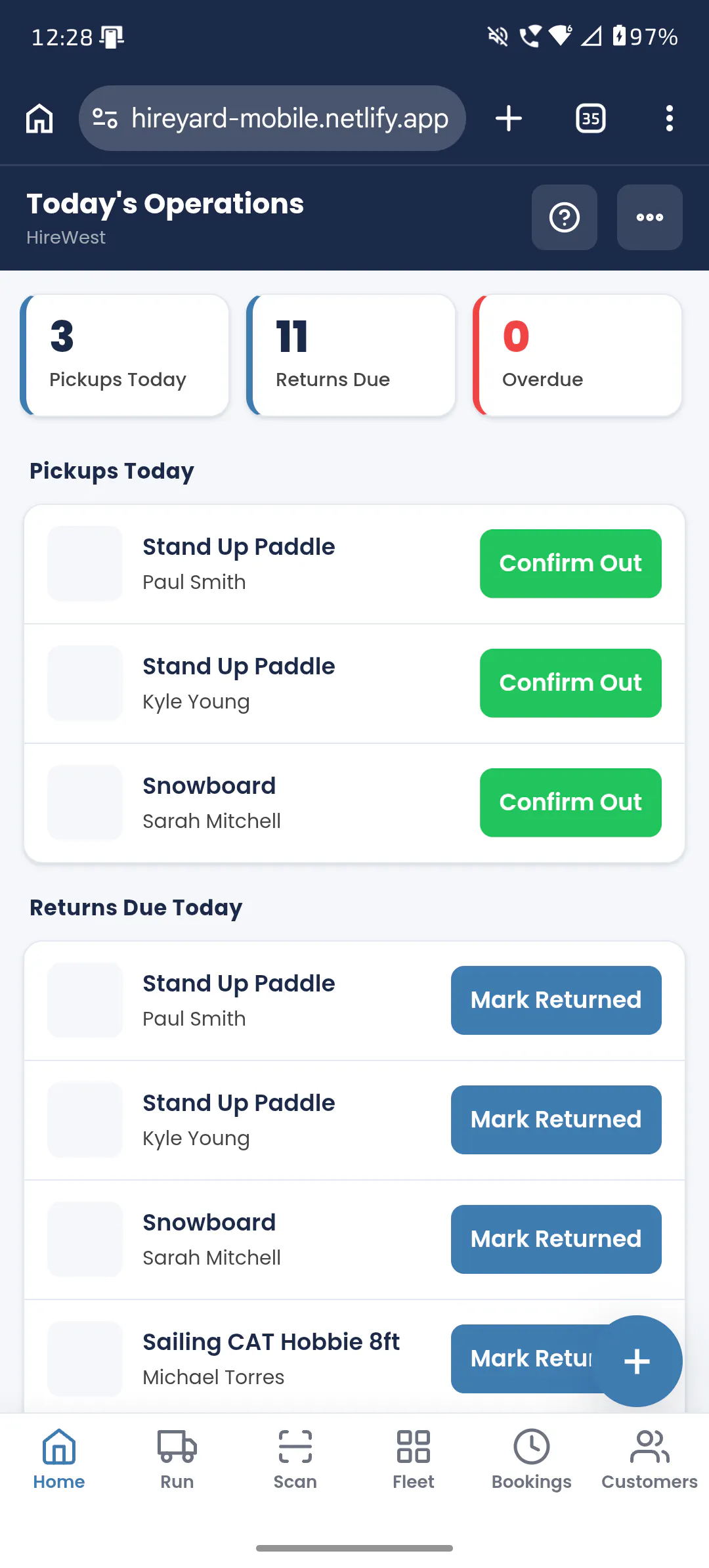 HireYard screenshot
