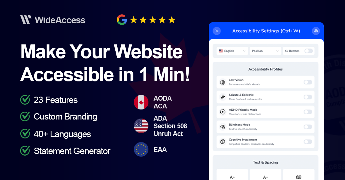 WideAccess Accessibility Widget gallery image