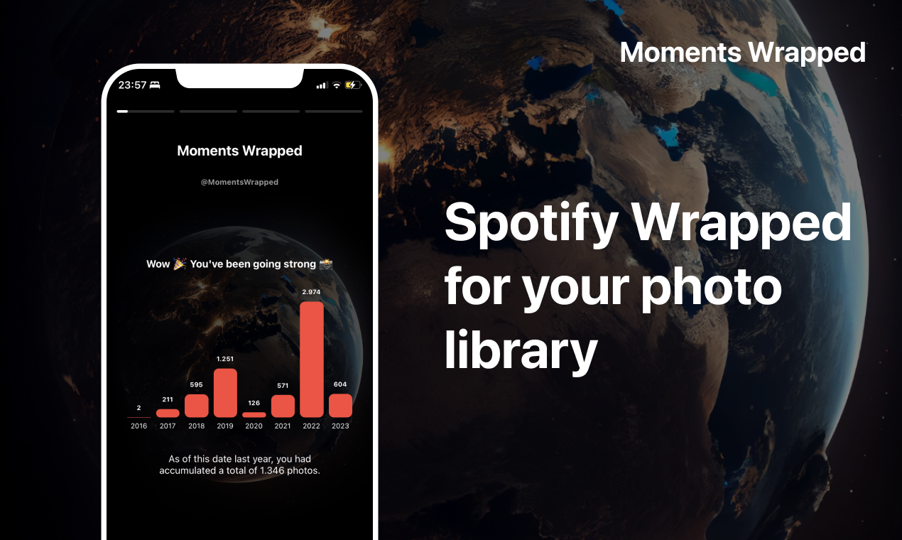 startuptile Moments Wrapped-Spotify wrapped for your photo library