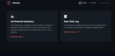 AiScribe - Store your ai coding session gallery image