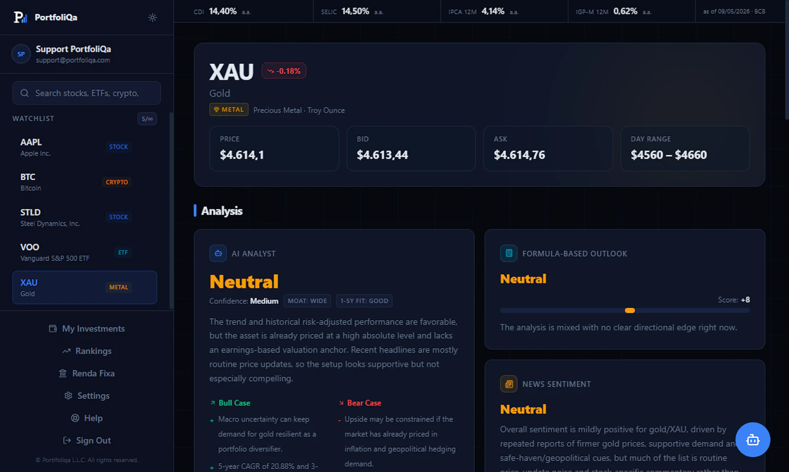 PortfoliQa screenshot 6