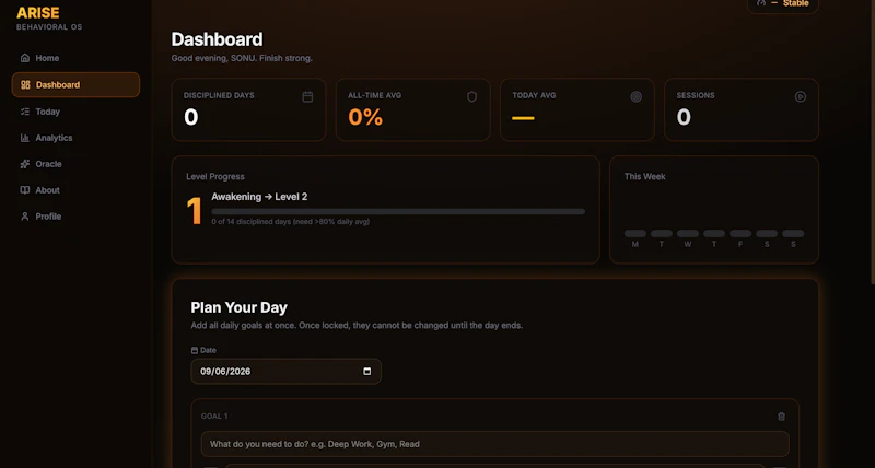 ARISE — Behavioral Operating System screenshot 2