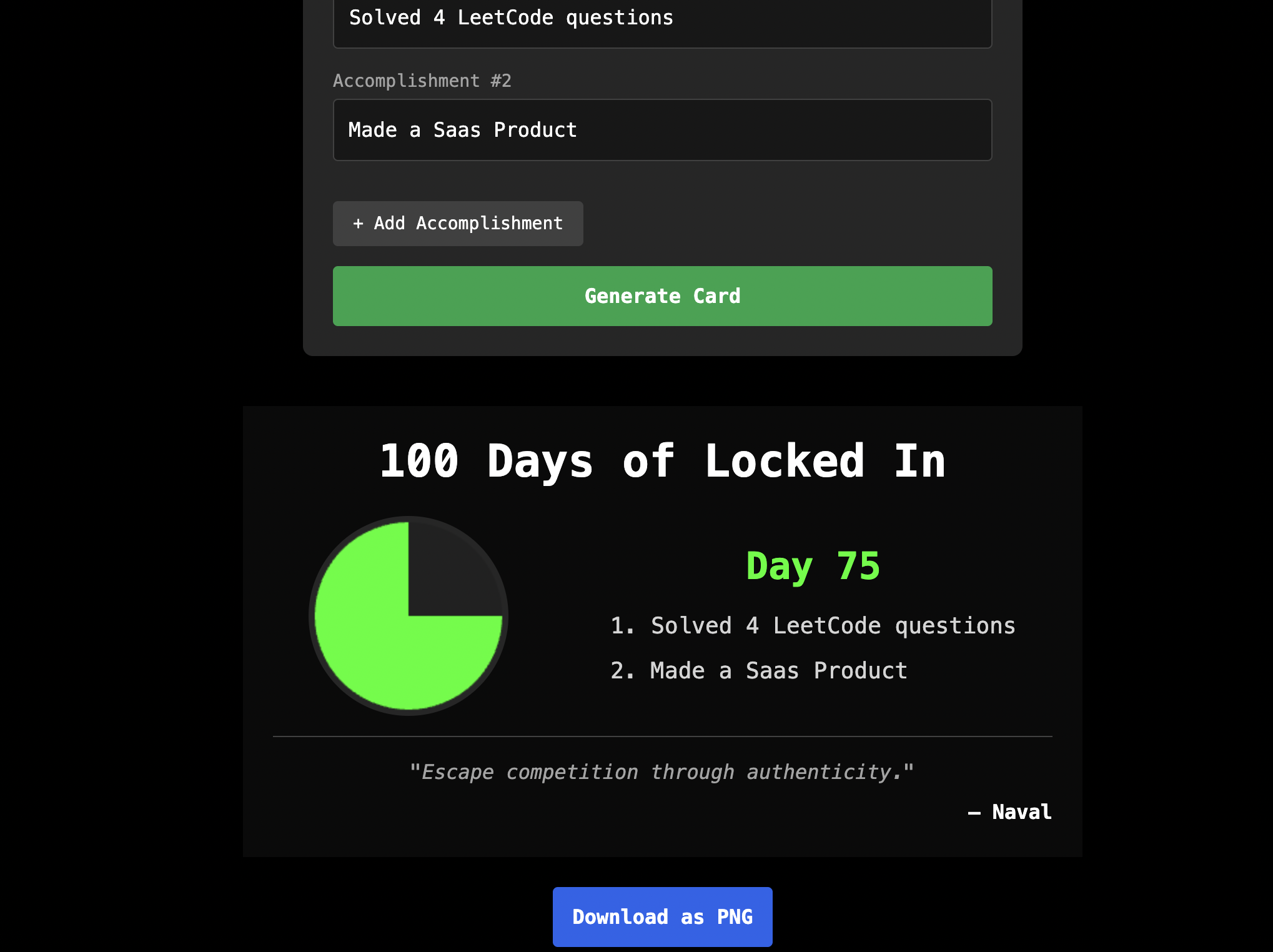 100daysoflockedin - เว็บไซต์ที่ไม่มีความขุ่นน้อยที่สุดเพื่อติดตามความสอดคล้องของคุณ media 3