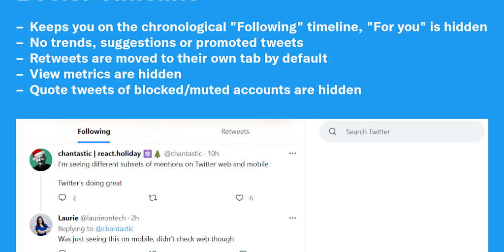 Control Panel for X.com / Twitter