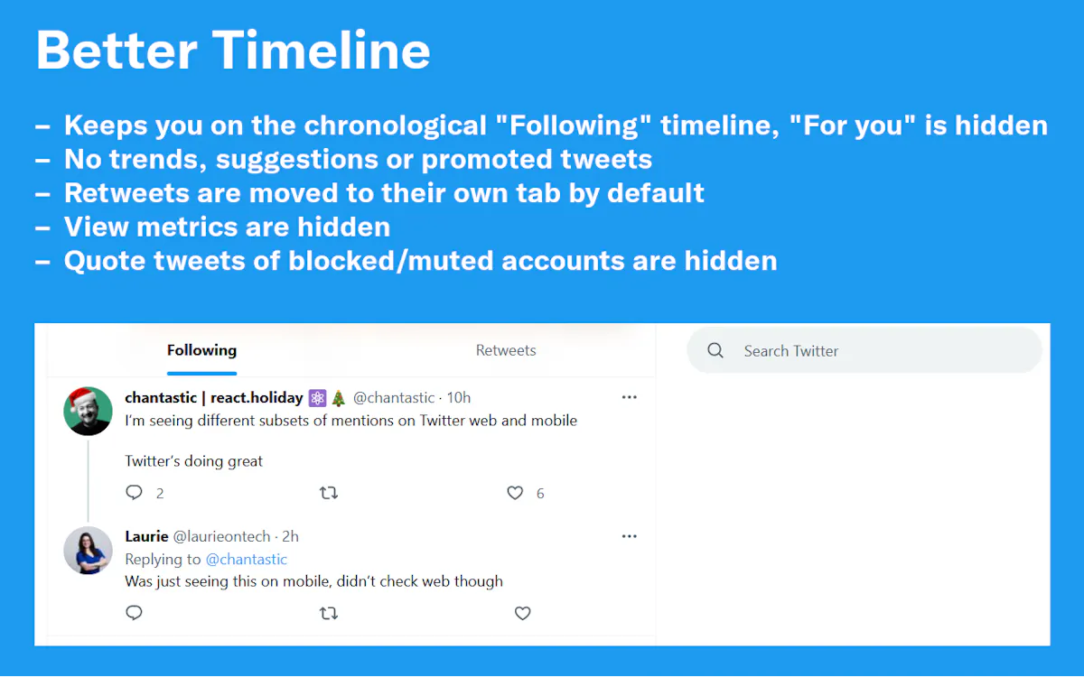 Control Panel for X.com / Twitter