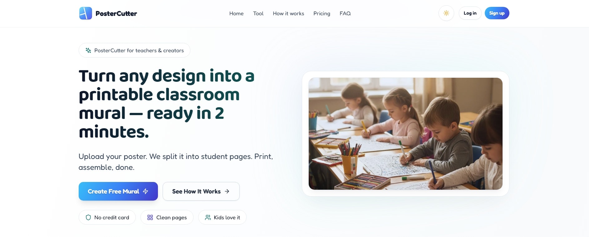 PosterCutter - Main product screenshot demonstrating key features and user interface