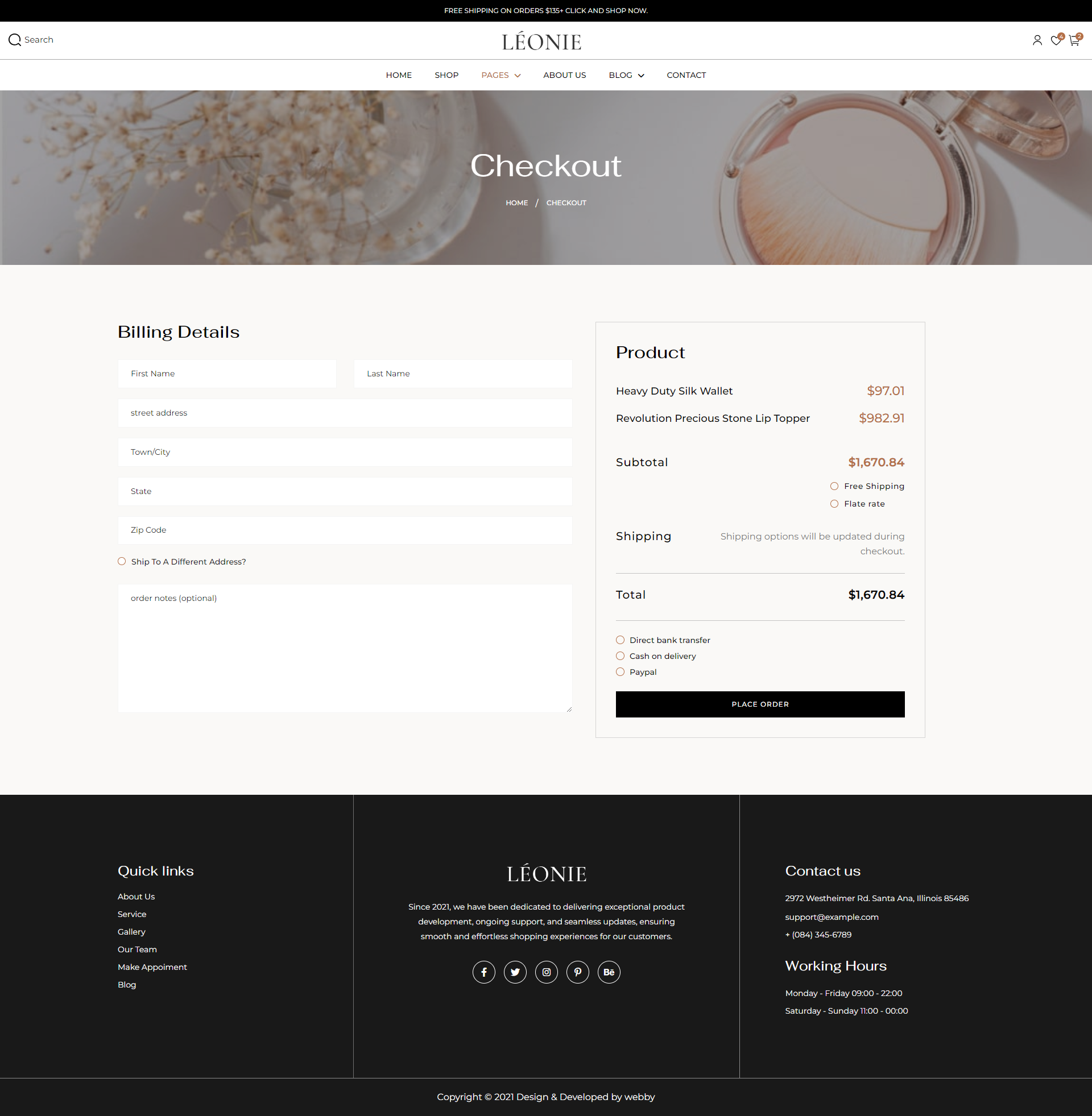 Leonie: Beauty Salon Website Template media 10