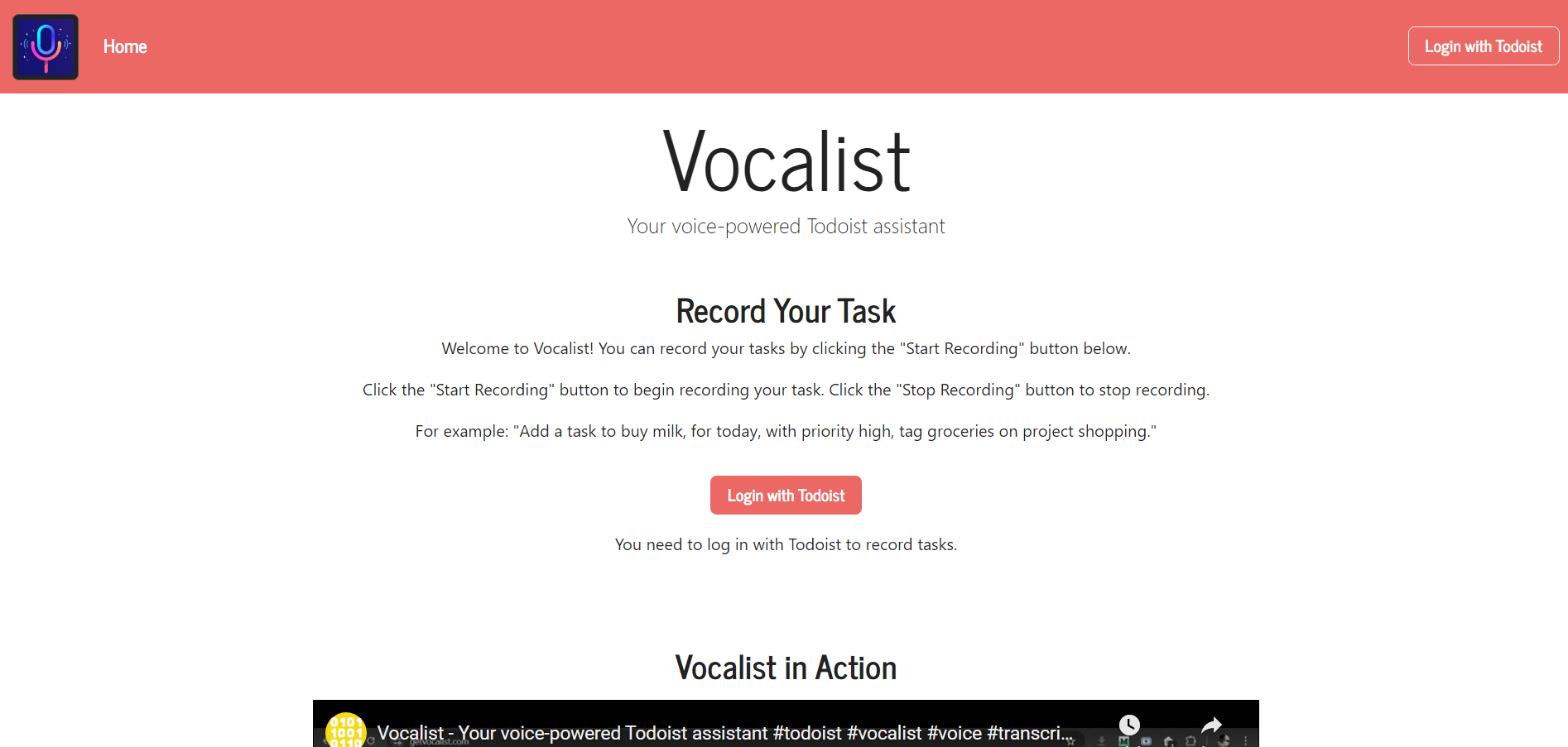 Vokalist - Sesle çalışan Todoist asistanınız medya 3