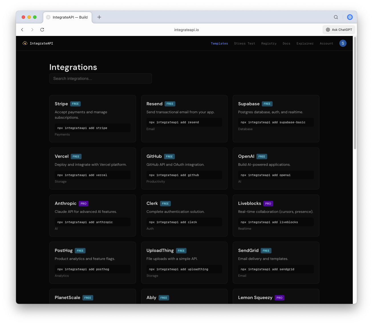 IntegrateAPI gallery image