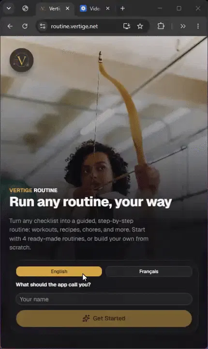 Vertige Routine