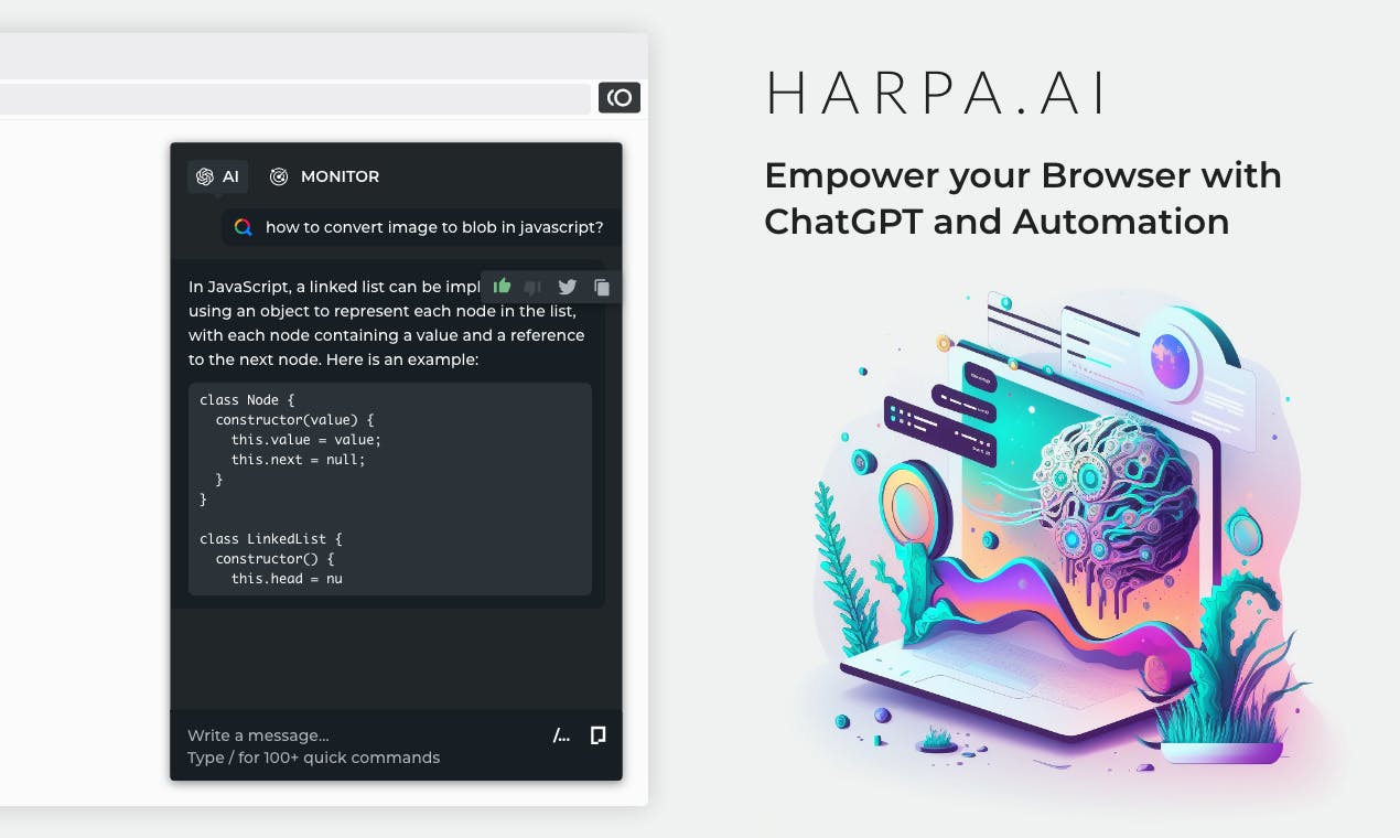 Intelligent Search with HARPA AI