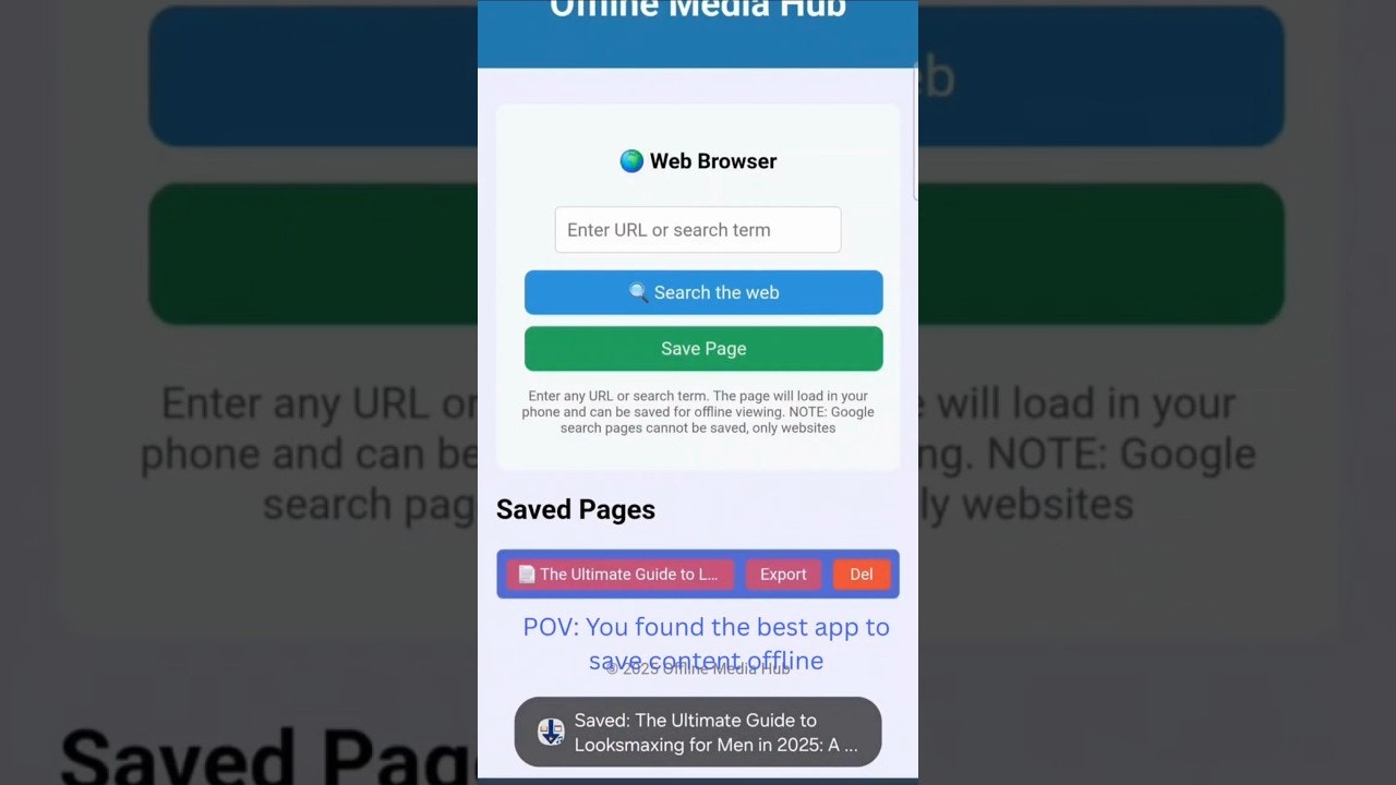 Offline Media Hub gallery image