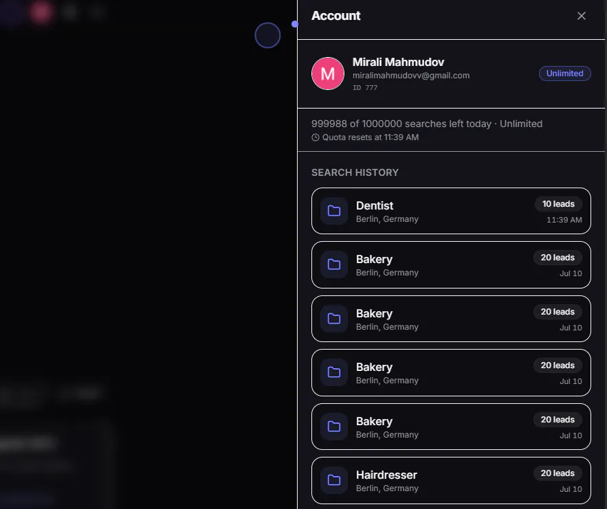 LeadSpawn — Business Leads in Seconds gallery image