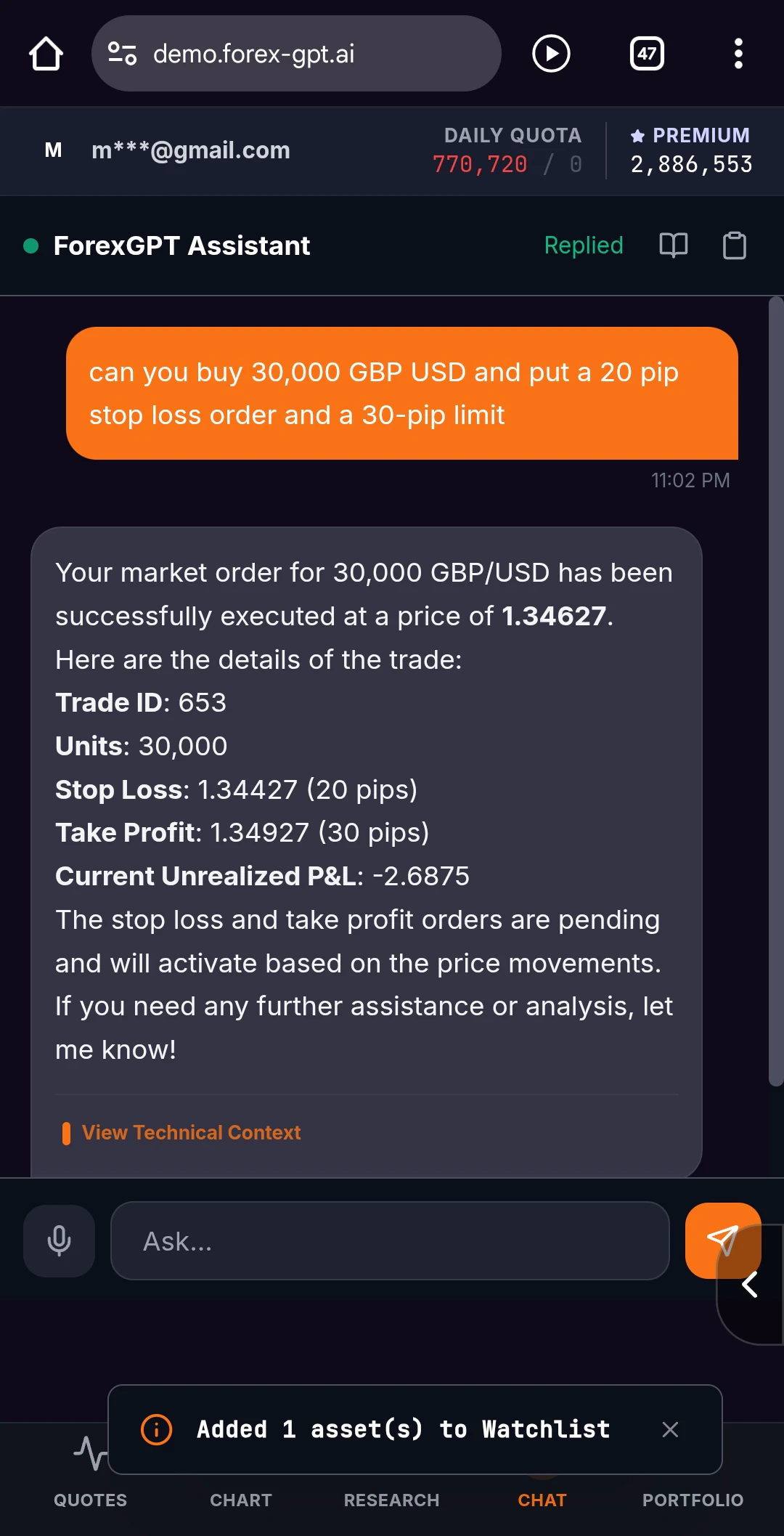 ForexGPT® Voice/Chat controlled trading screenshot 13