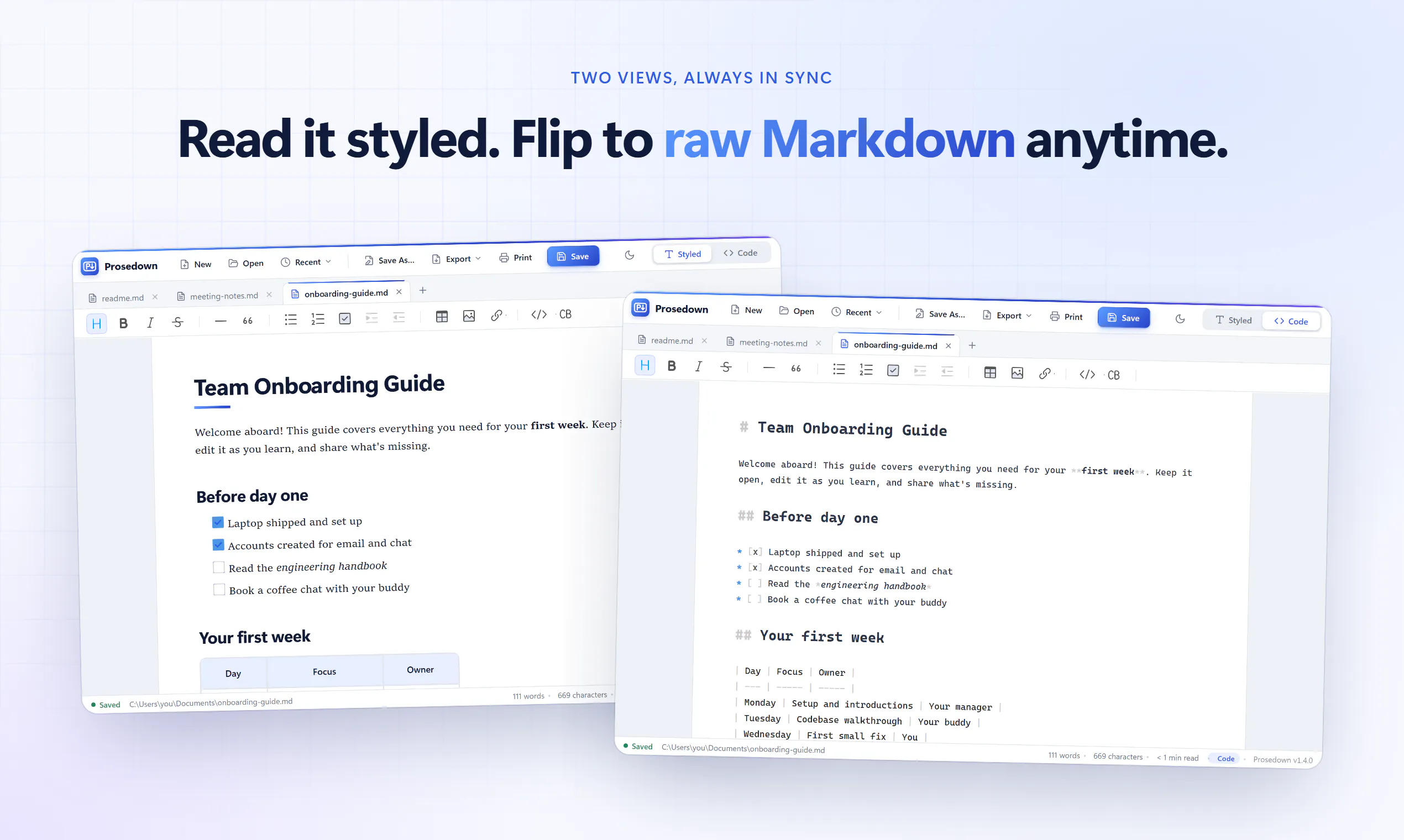 A Markdown editor without the bloat gallery image