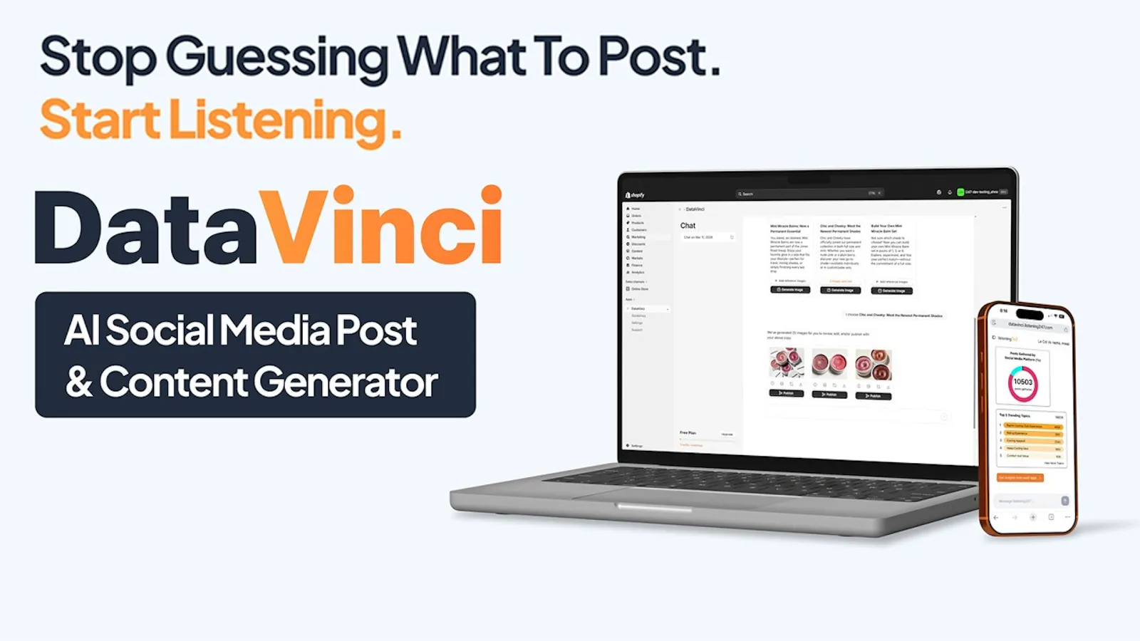 DataVinci ‑ Insights to Ads screenshot 1 (video preview)