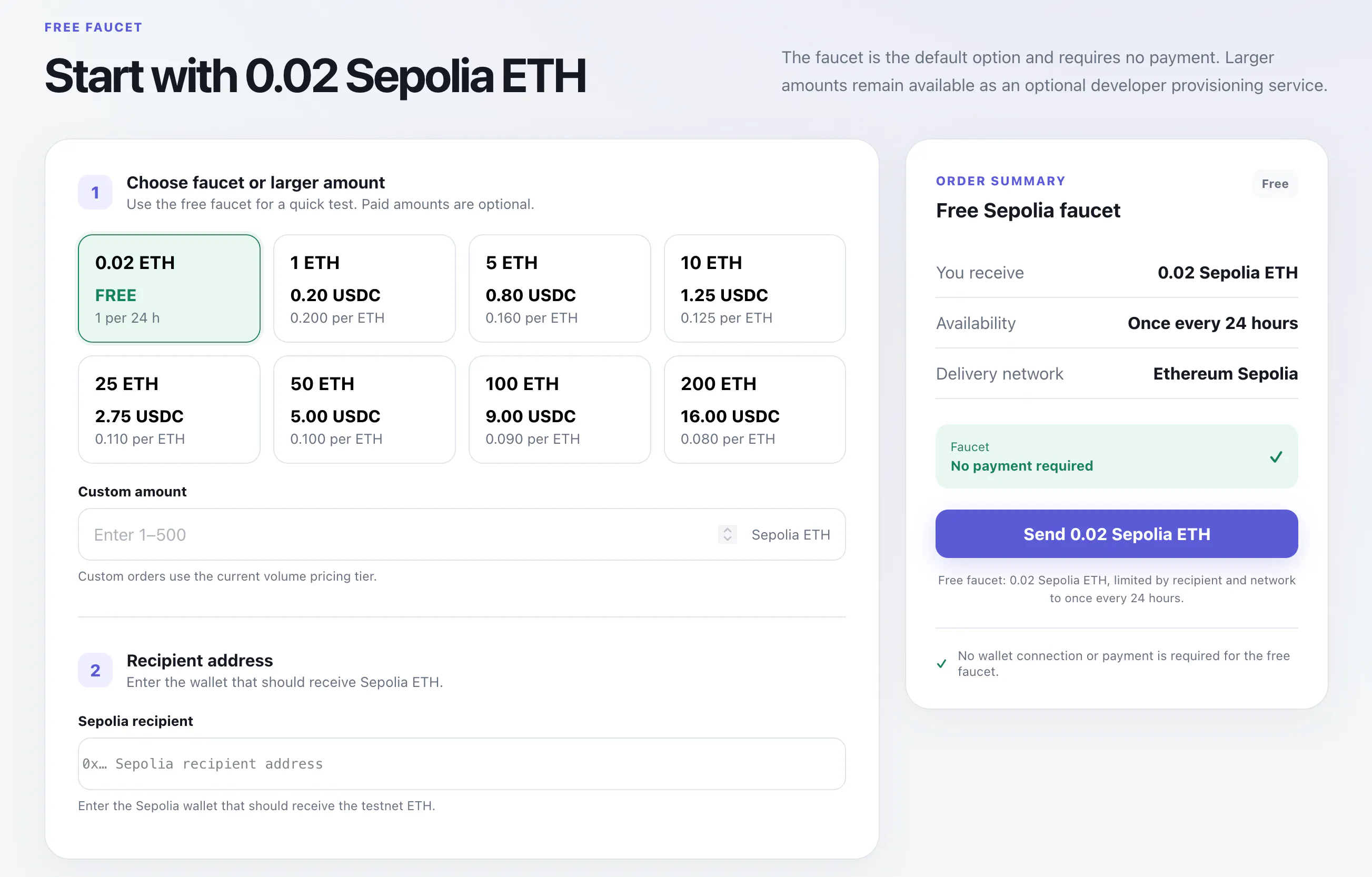 GetSepolia — Free Sepolia Faucet gallery image