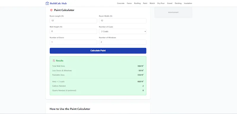 BuildCalc Hub screenshot 2