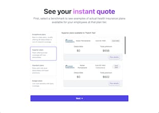 Thatch Health Insurance Cost Calculator gallery image