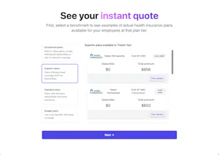 Thatch Health Insurance Cost Calculator gallery image