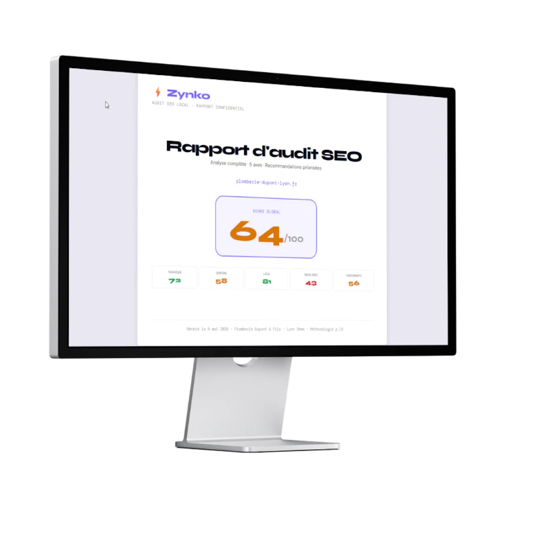 ZynkoSeo, Audit AI SEO gratuit screenshot 2