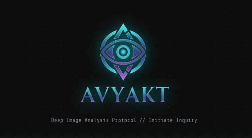 Avyakt // Deep Image Analysis - Main product screenshot demonstrating key features and user interface