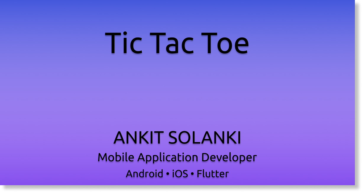 Flutter Tic Tac Toe gallery image