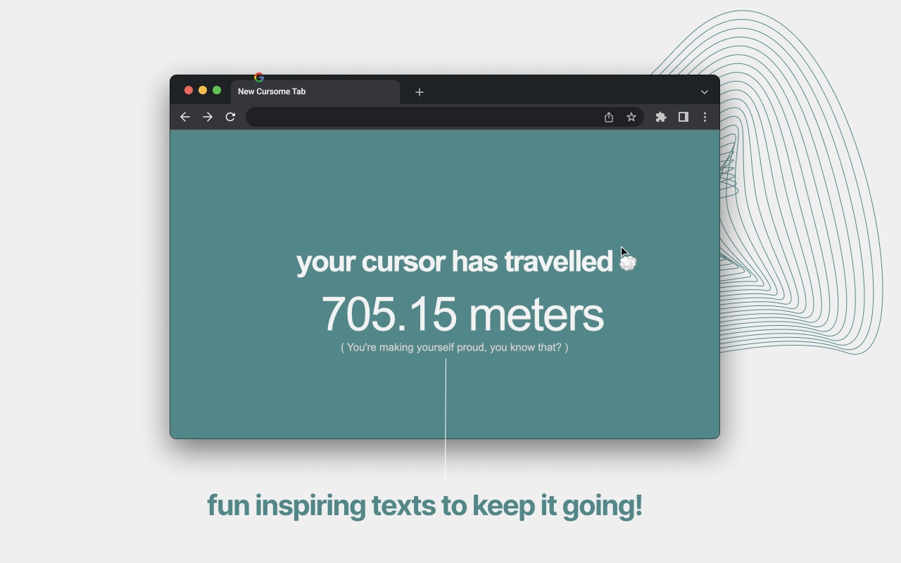 Media Susunan - Tracker jarak kursor 3
