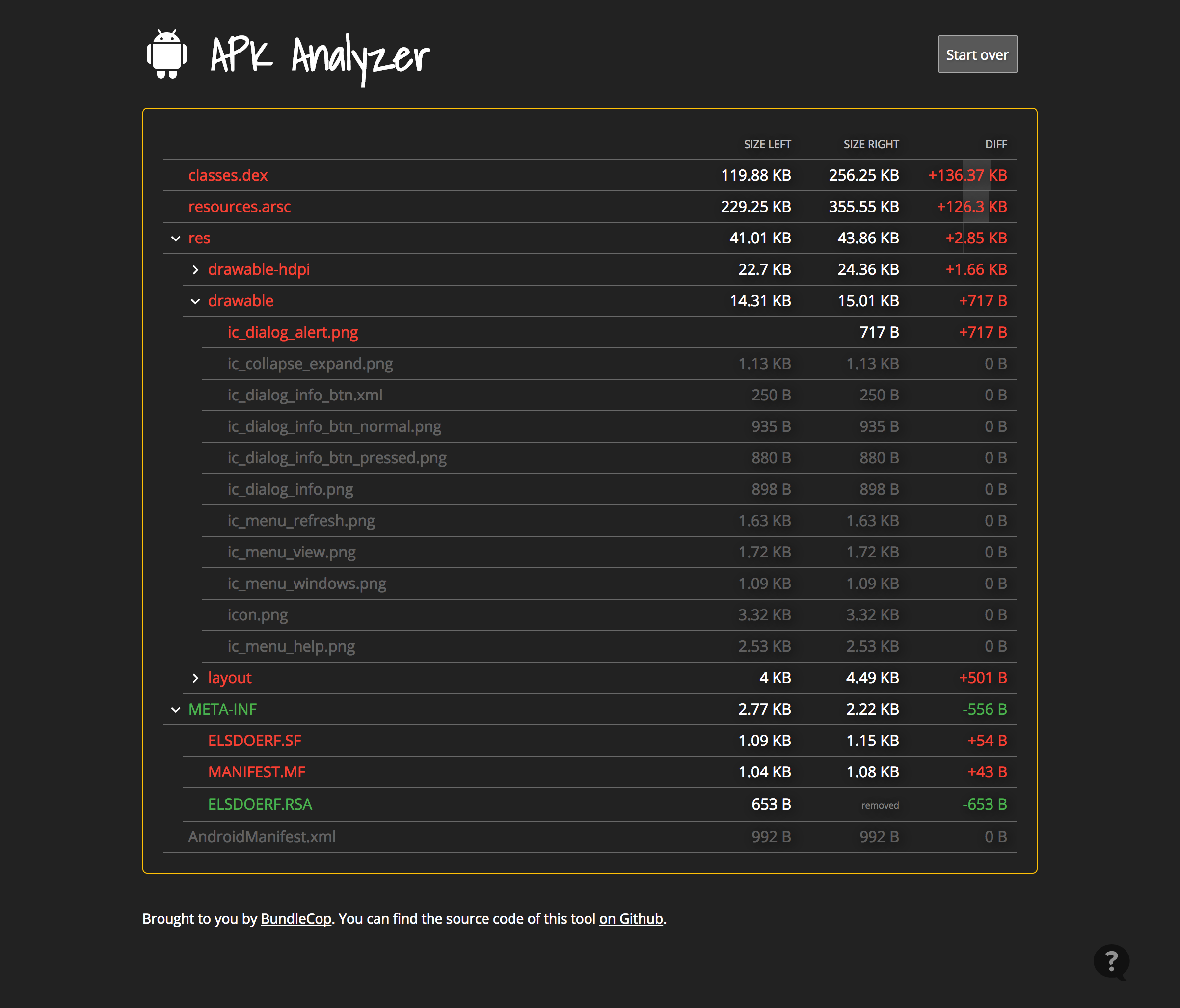 Android APK Analyzer gallery image