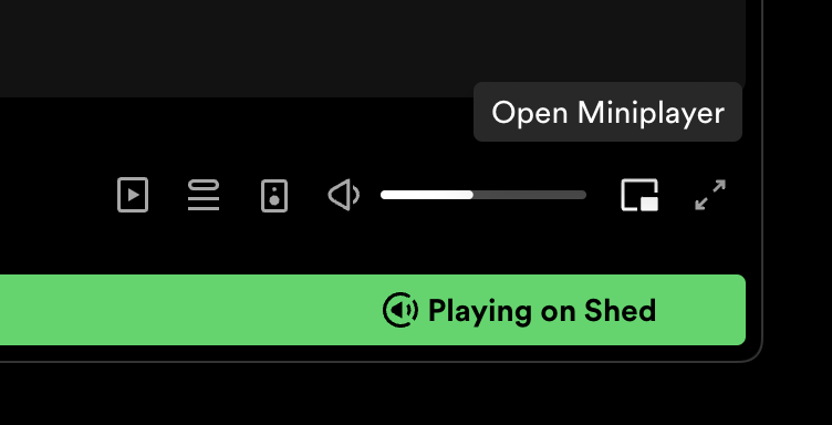 spotify-miniplayer - Discreetly play music, podcasts & videos on desktop