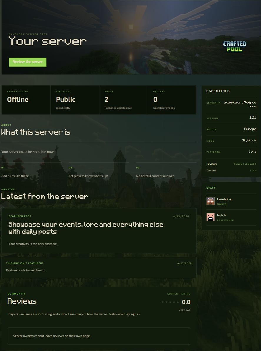 CraftedPool gallery image