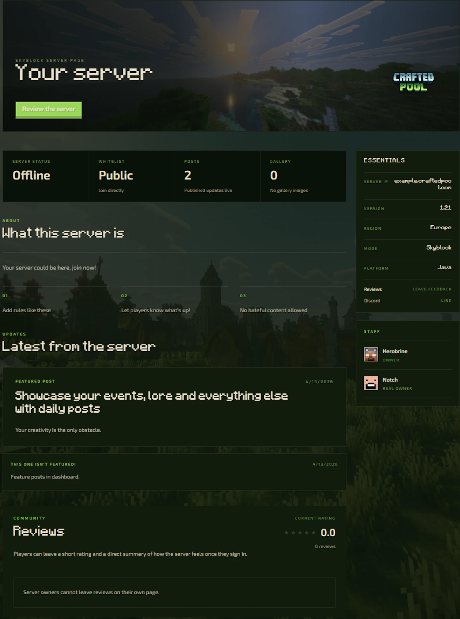 CraftedPool screenshot 2