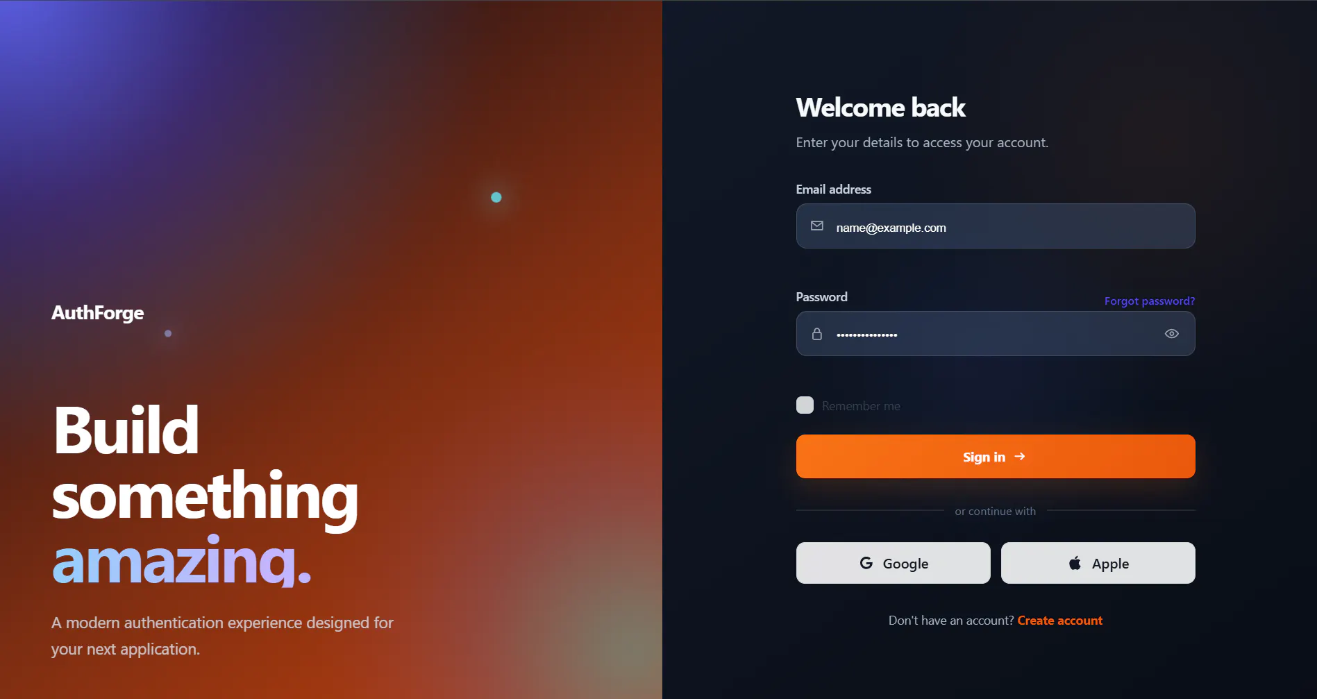 AuthForge Aurora gallery image