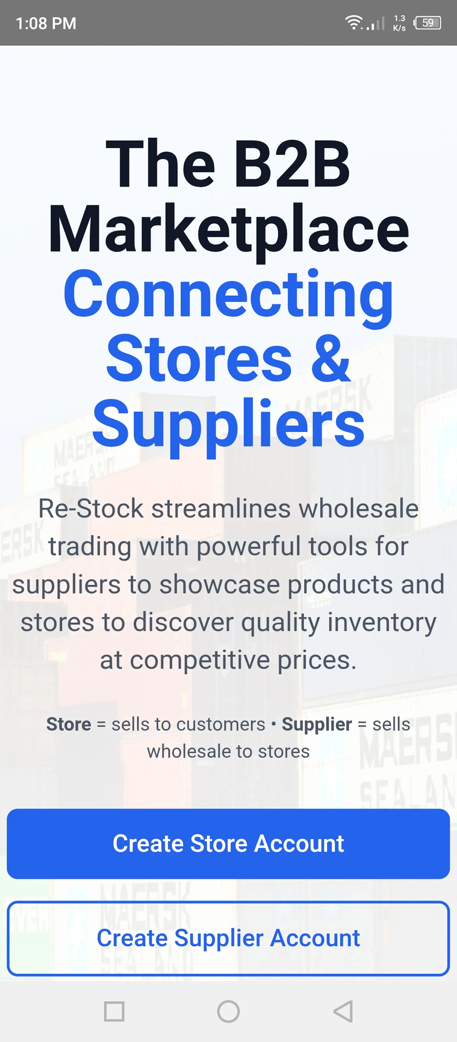 Restock screenshot 1