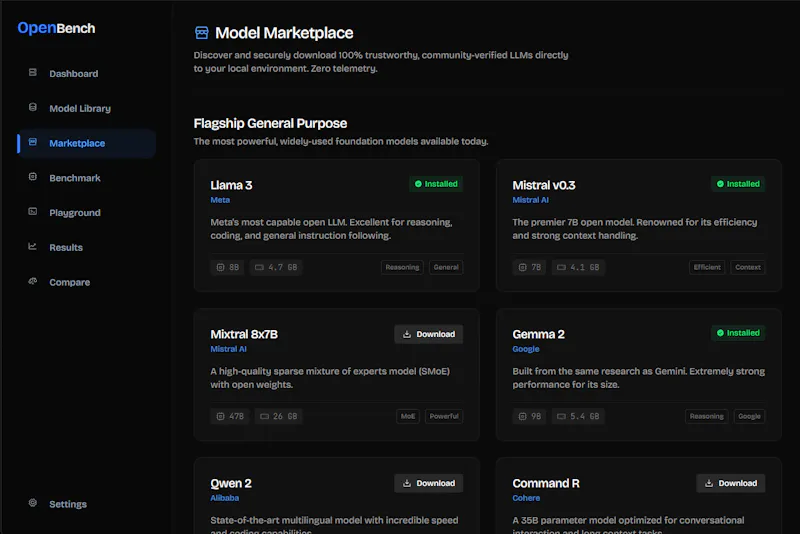 OpenBench screenshot 3