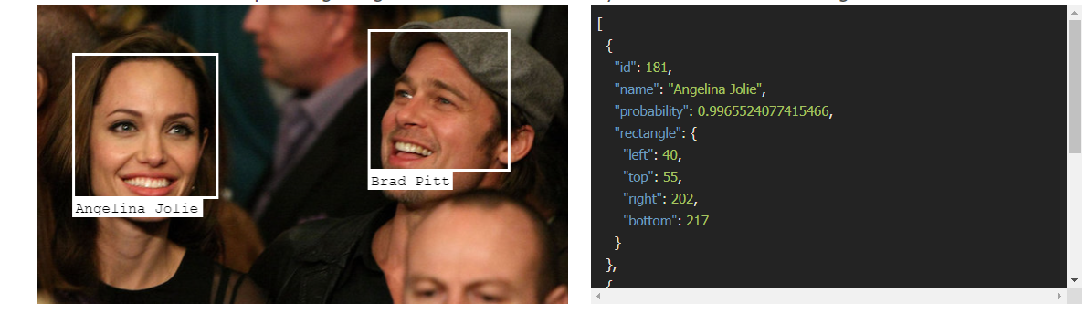 Face recognition API