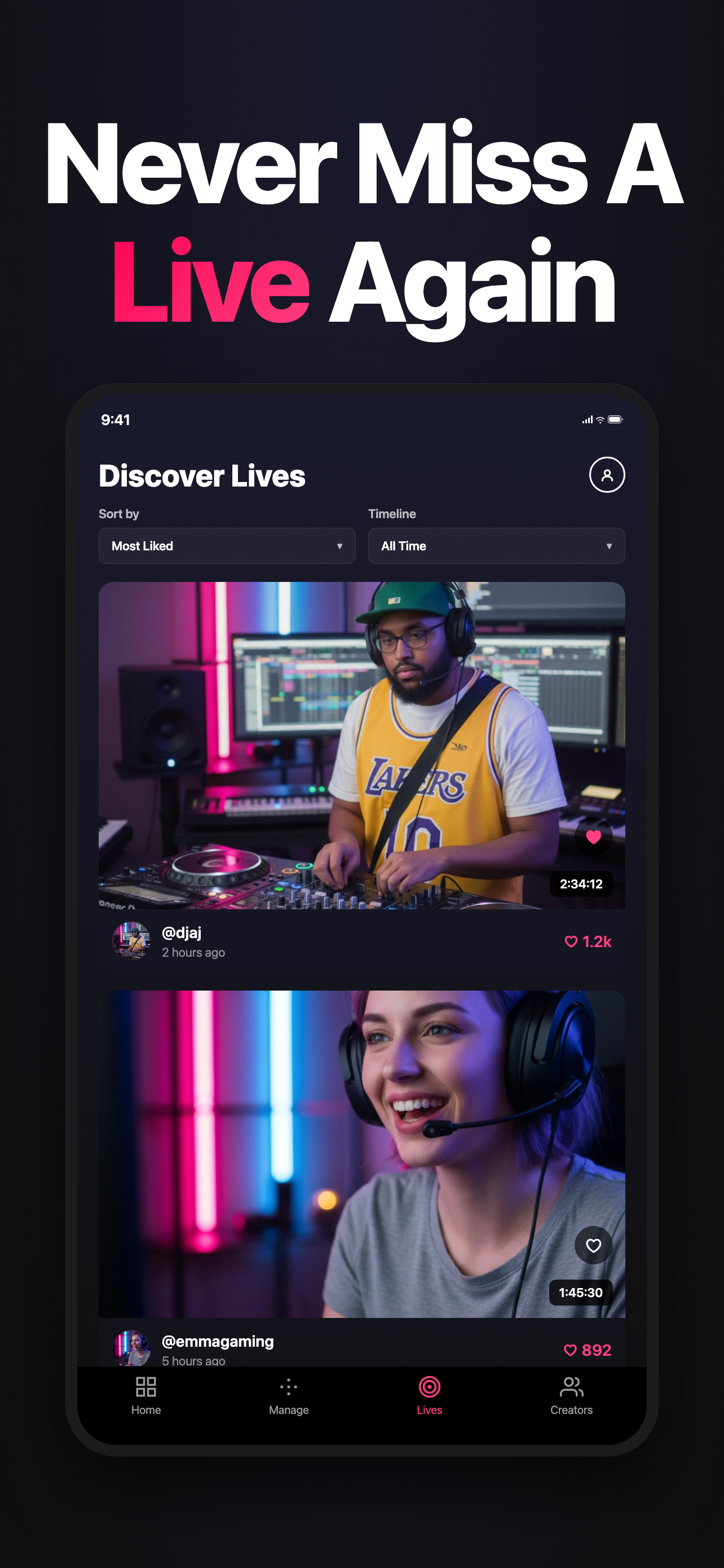 LiveRec gallery image